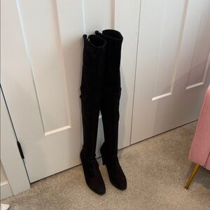 Stuart weitzman Black highland Over-the-Knee Women's Boots 9.5 M